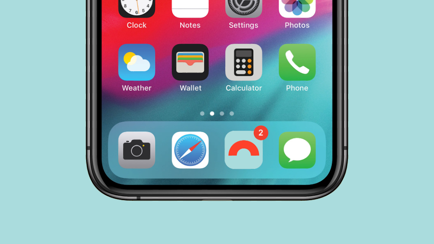 Wabi app icon on a smartphone