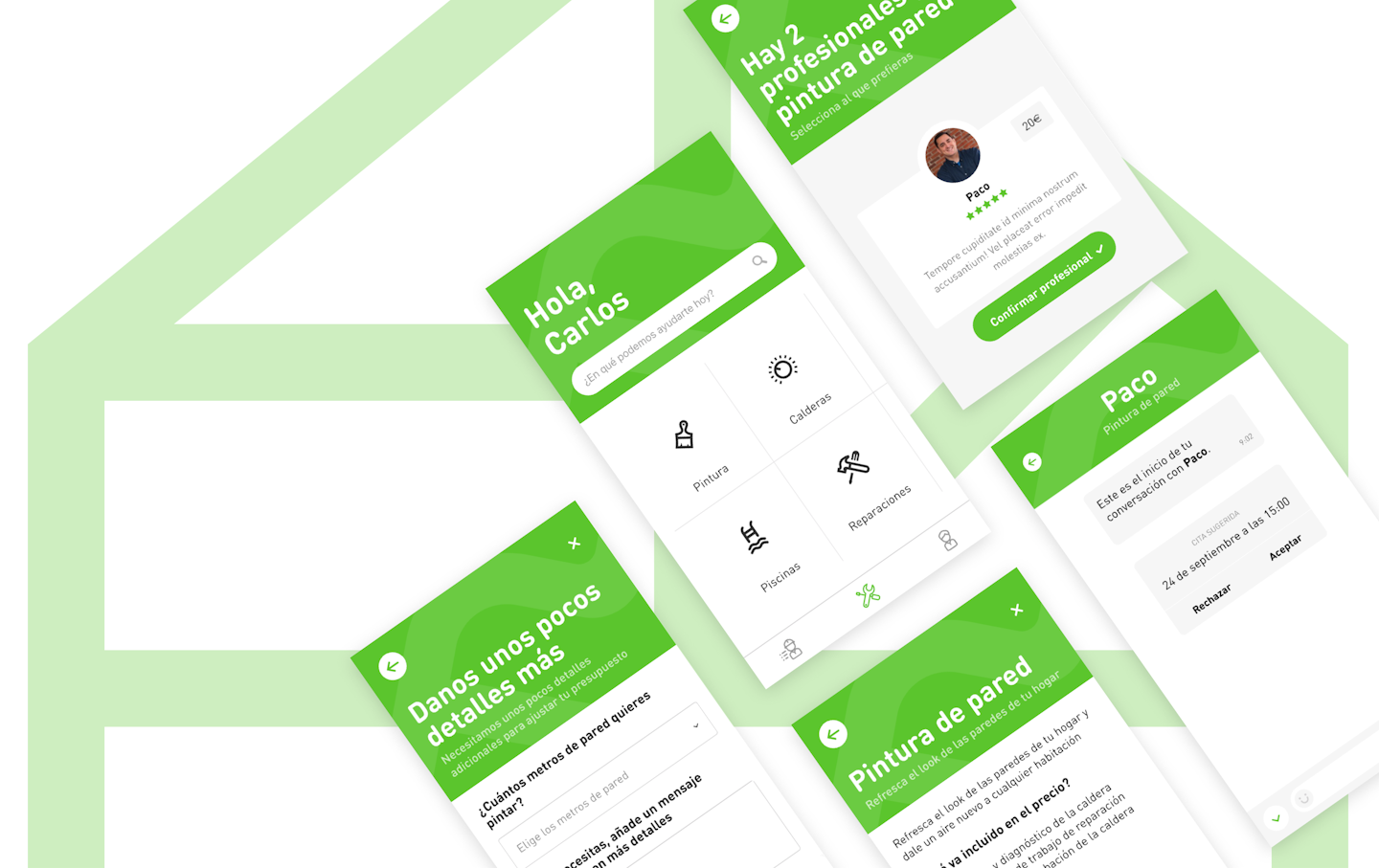 Hogami app screens