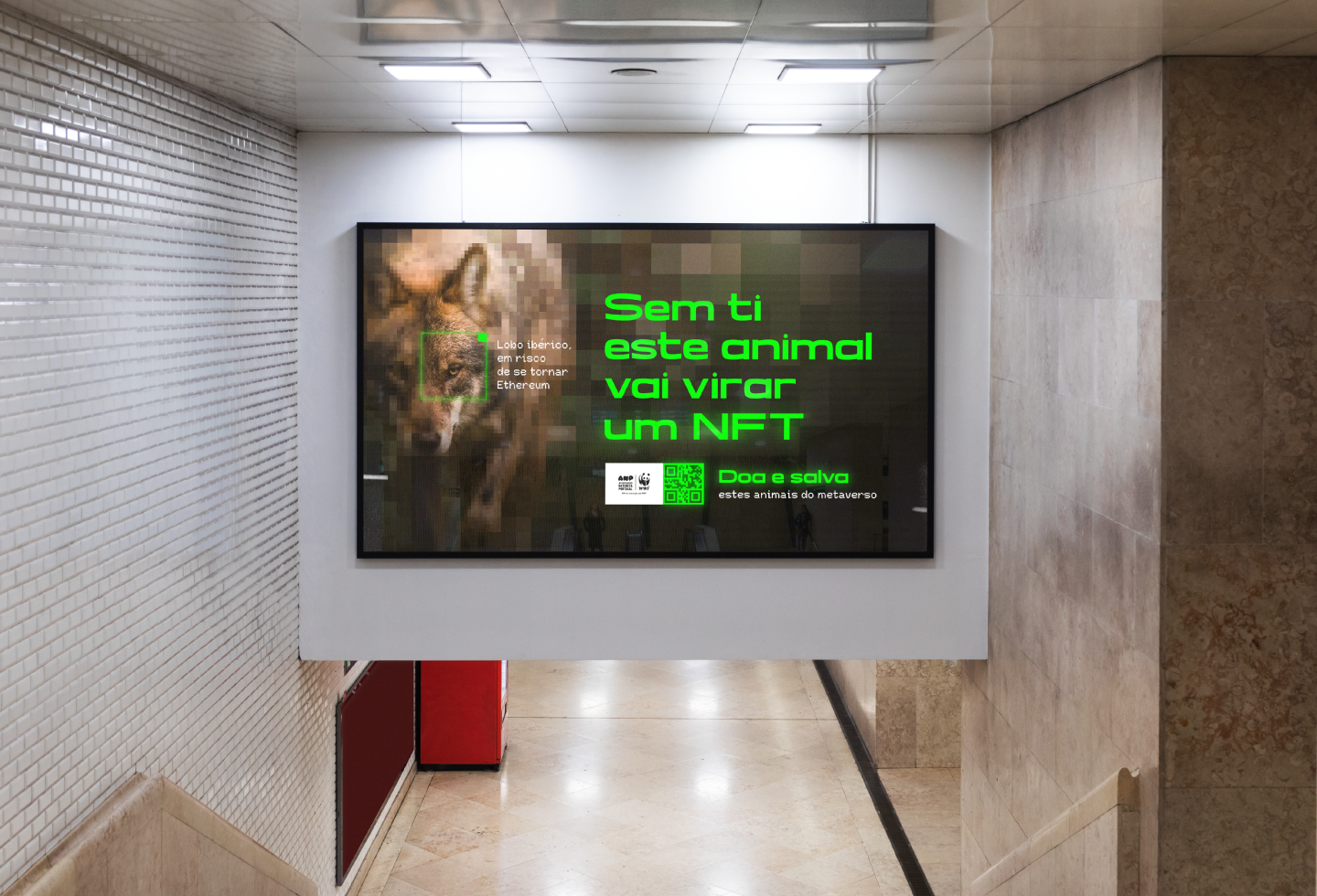 WWF Campaign above stairs