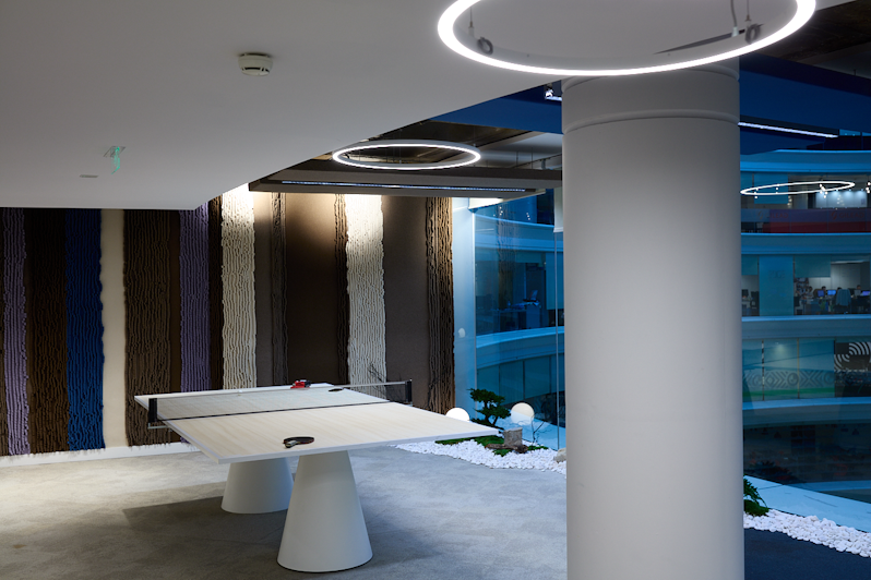 Ping pong table in the office