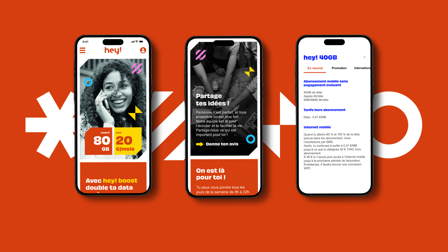 hey website on mobile