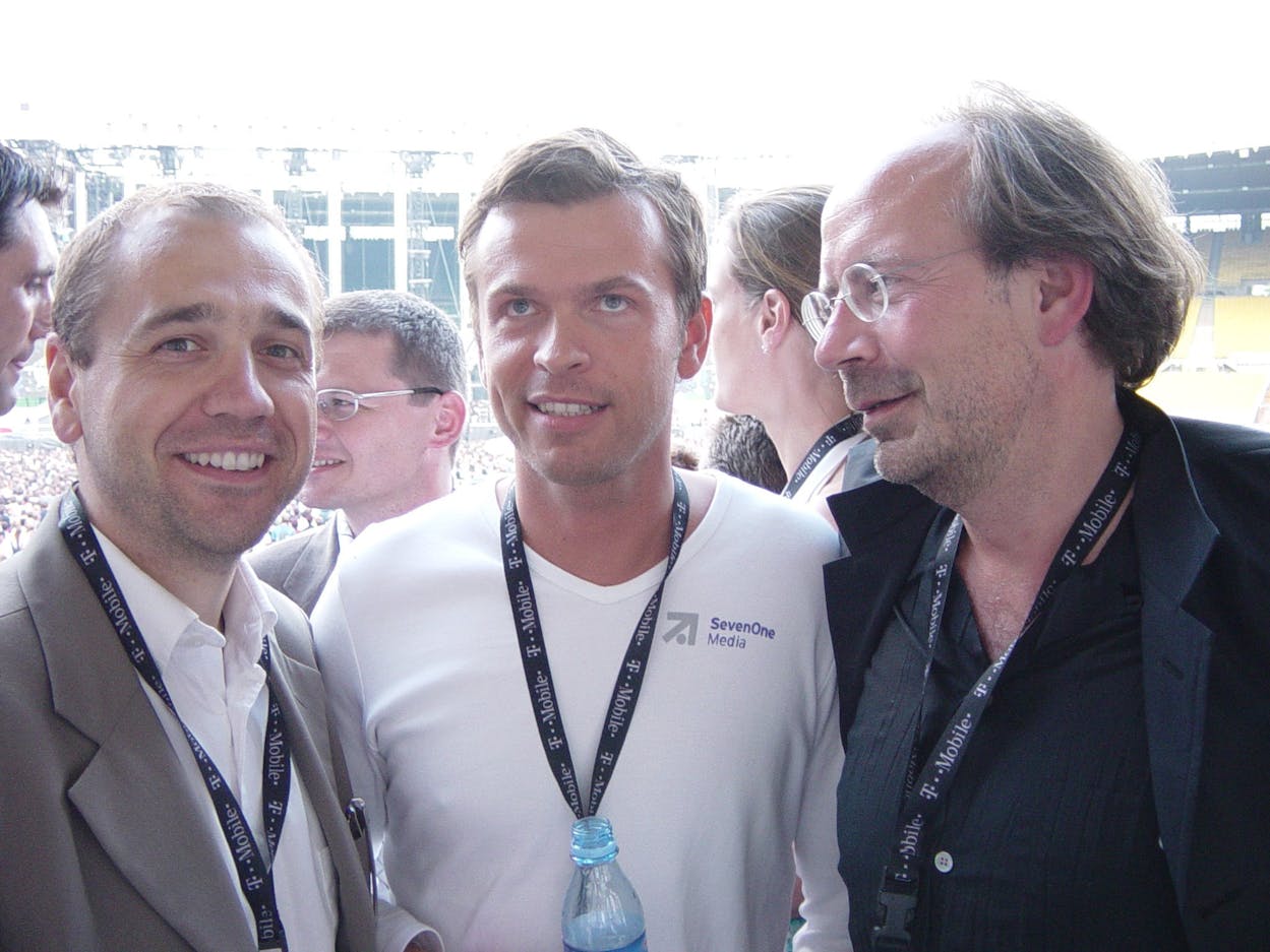 v.l.n.r. Andreas Barth (Infoscreen), Markus Breitenecker (SevenOne Media
Austria), Eugen Russ (Vorarlberger Medienhaus)