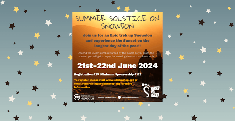 Summer Solstice on Snowdon for Stick 'n' Step