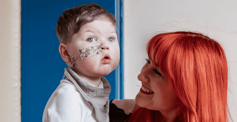Asher and Mum