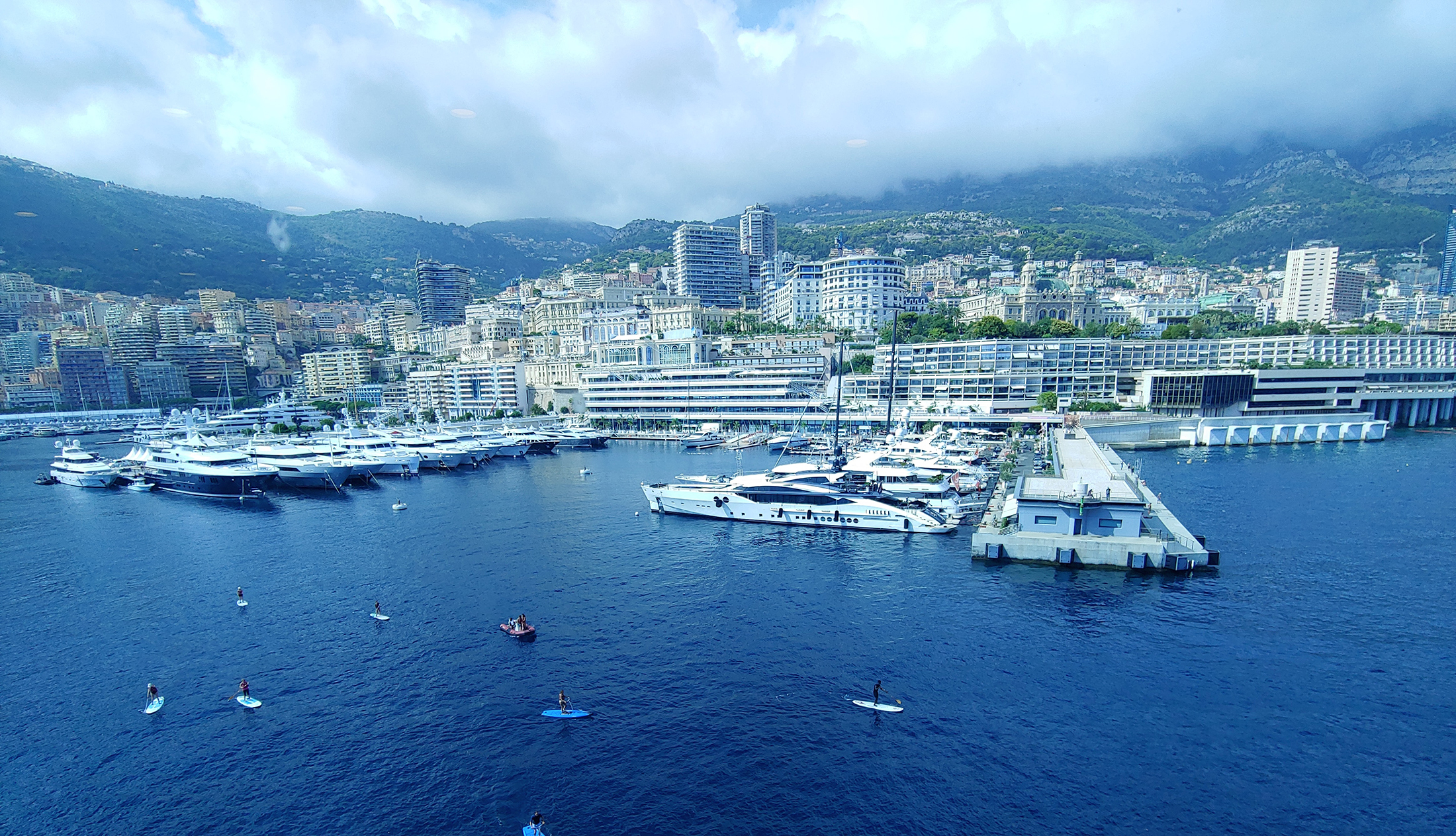 Harbor full of yachts