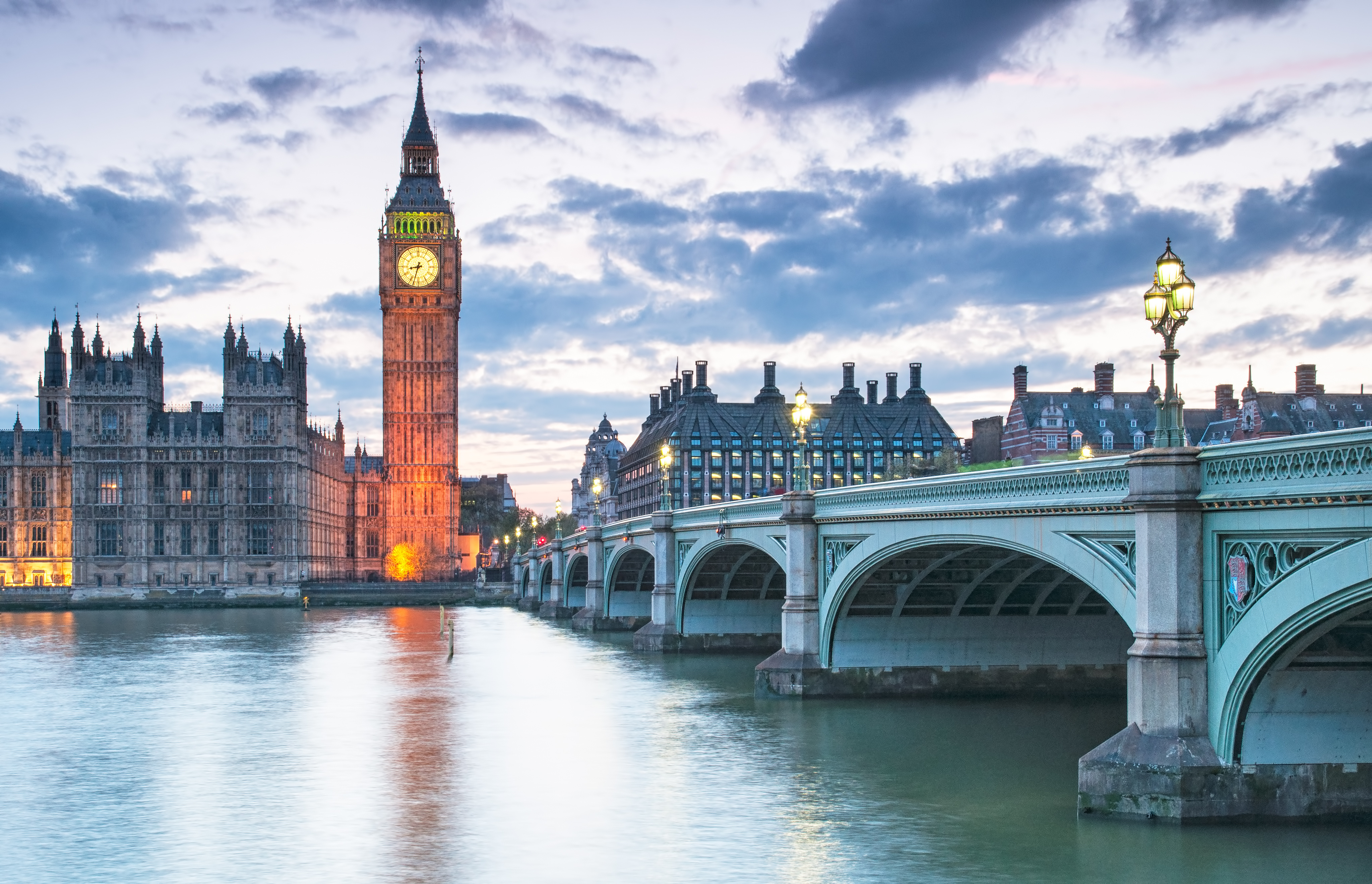 River Thames with Big Ben in background