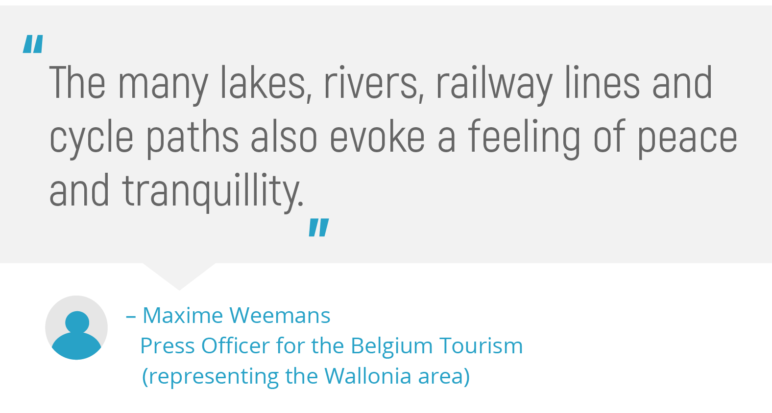 "The many lakes, rivers, railway lines and cycle paths evoke a feeling of peace and tranquillity."