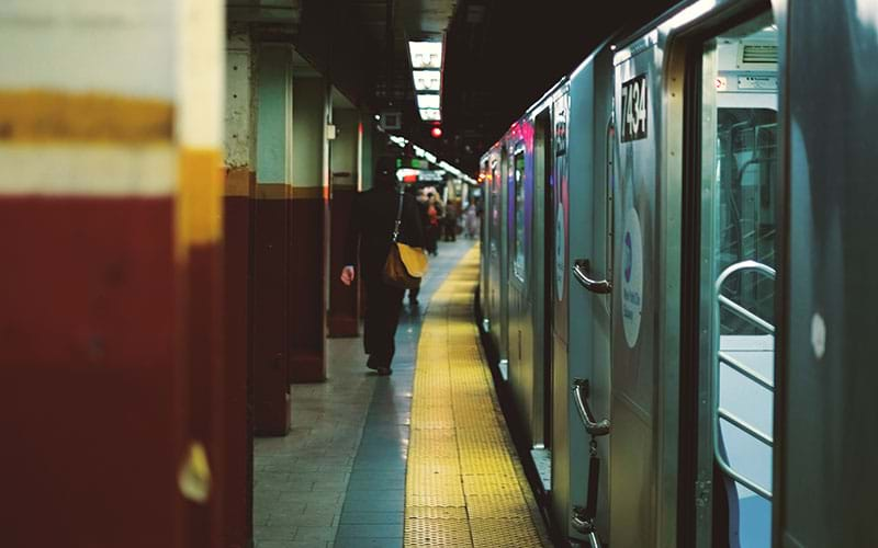 Subway station platform