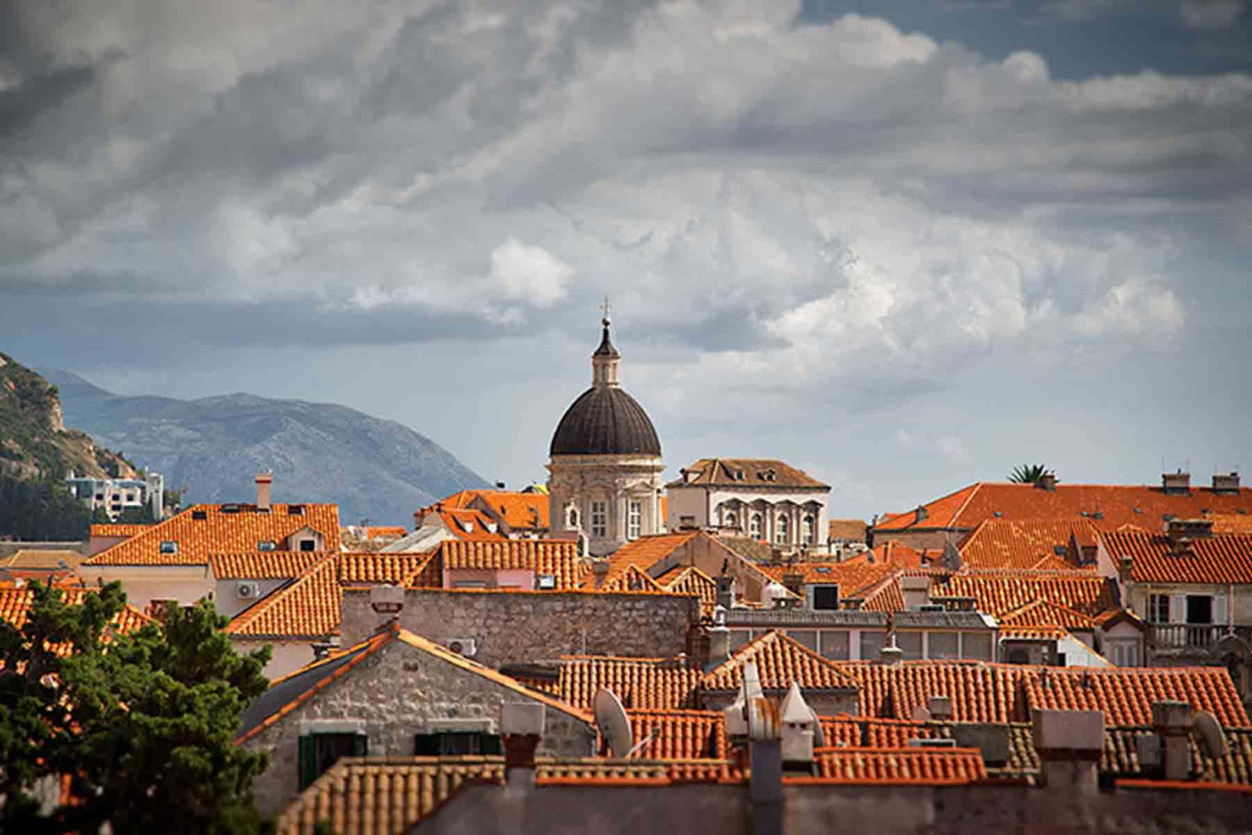 City rooftops in Italy
