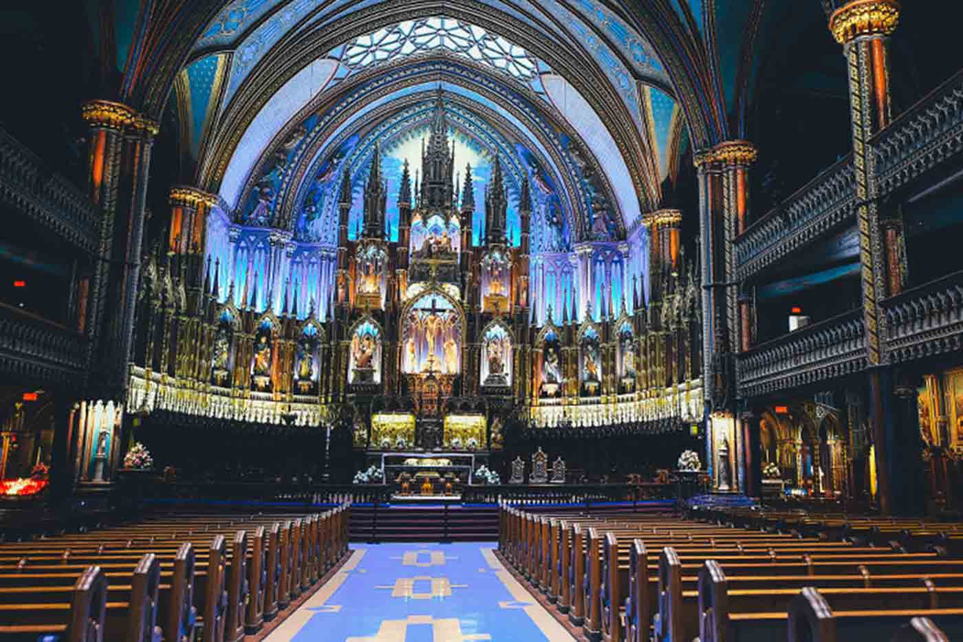 Inside Montreal's Notre Dame Basilica