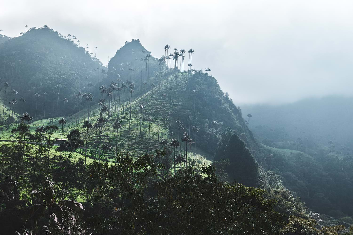 Mountains in Columbia countryside