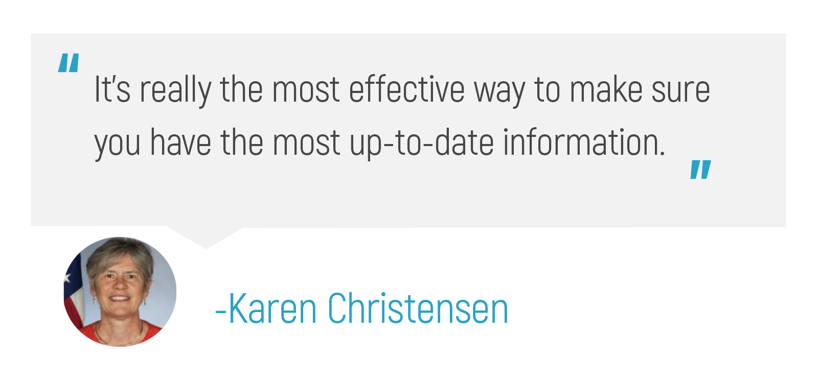 "It's really the most effective way to make sure you have the most up-to-date information."