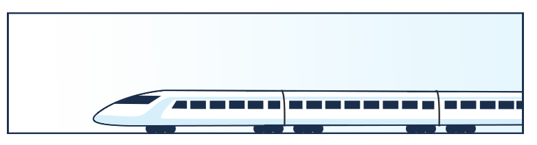 Bullet train graphic