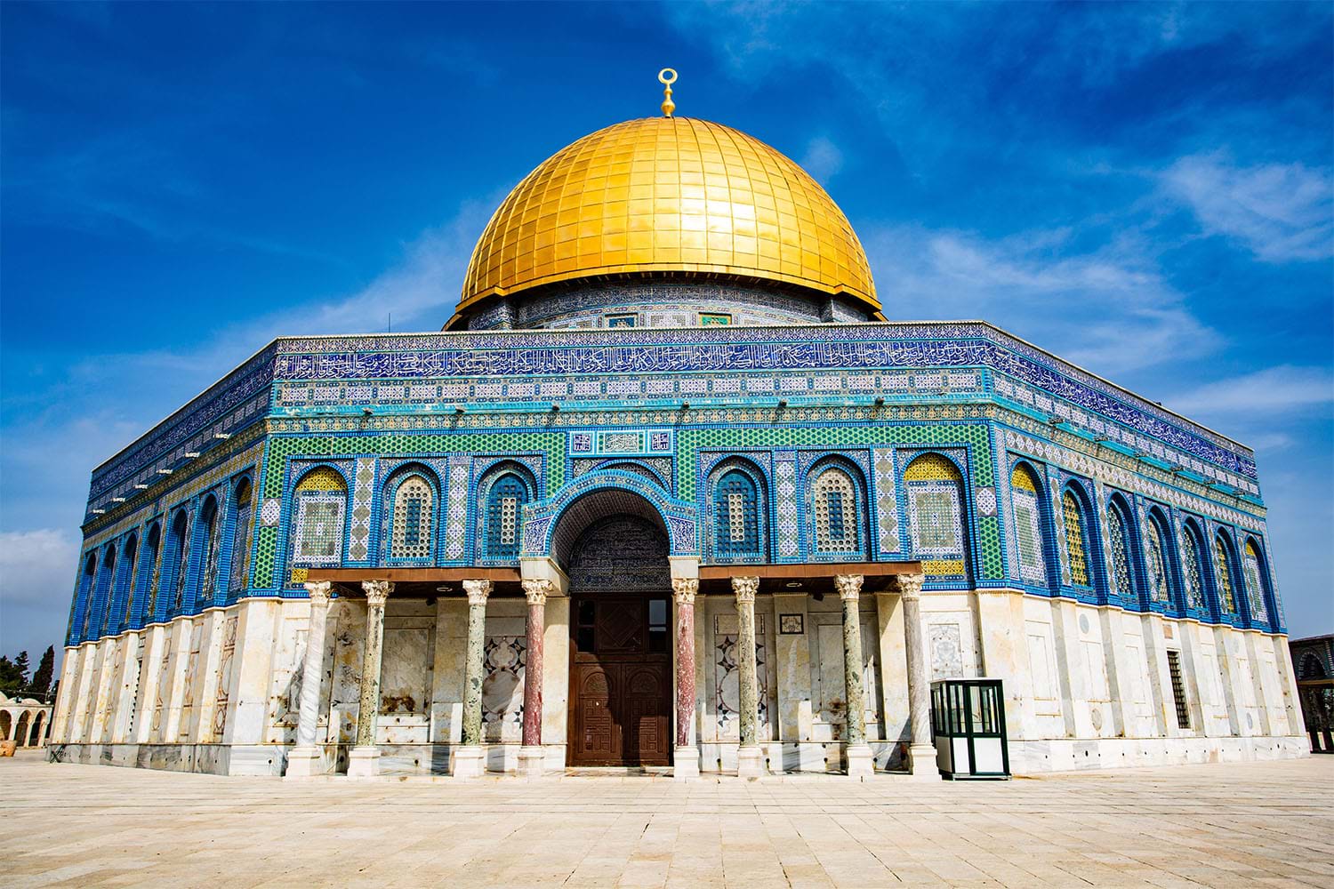 Colorful exterior of mosque in Israel