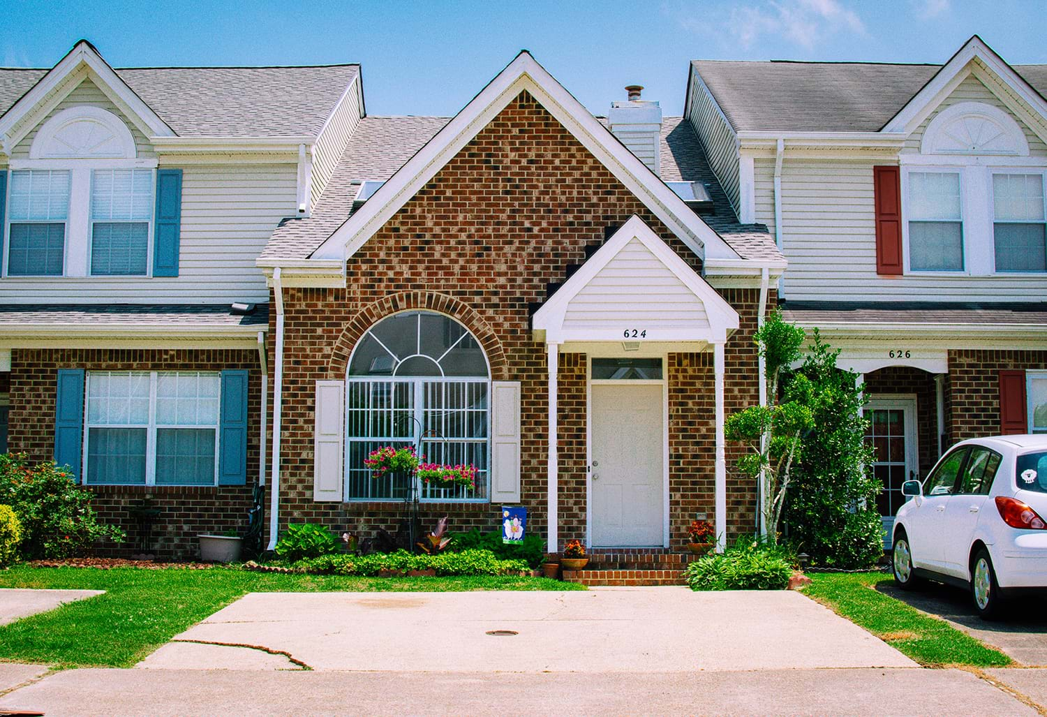 Connected suburban houses