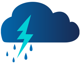 Storm cloud graphic
