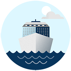 cruise ship graphic