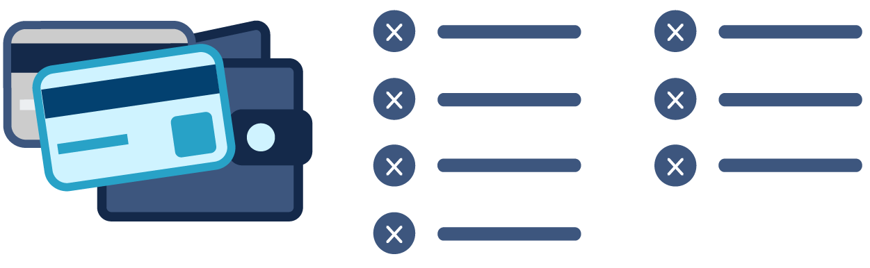 Credit card checklist graphic