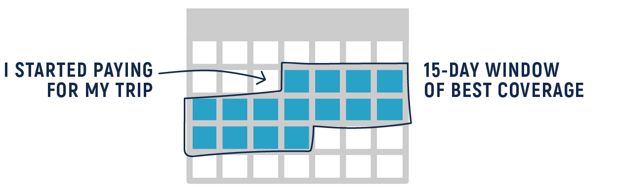 15-day window on calander graphic