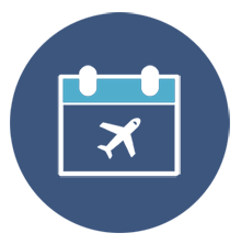 plane calander icon