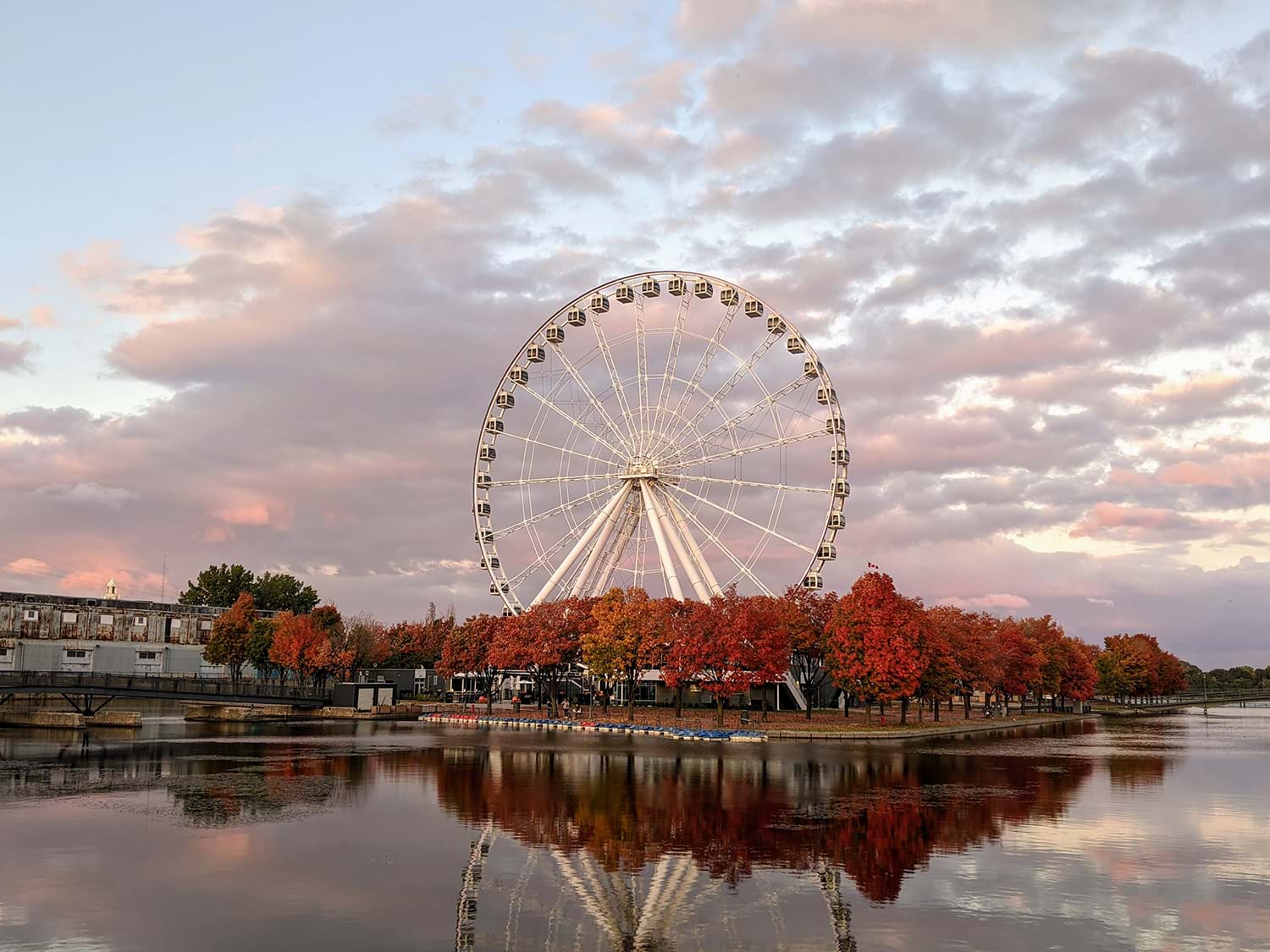 Ferris Wheel next to river