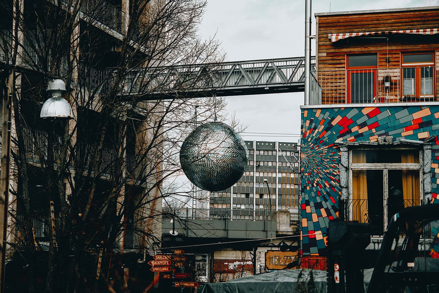 Large metal ball in Berlin