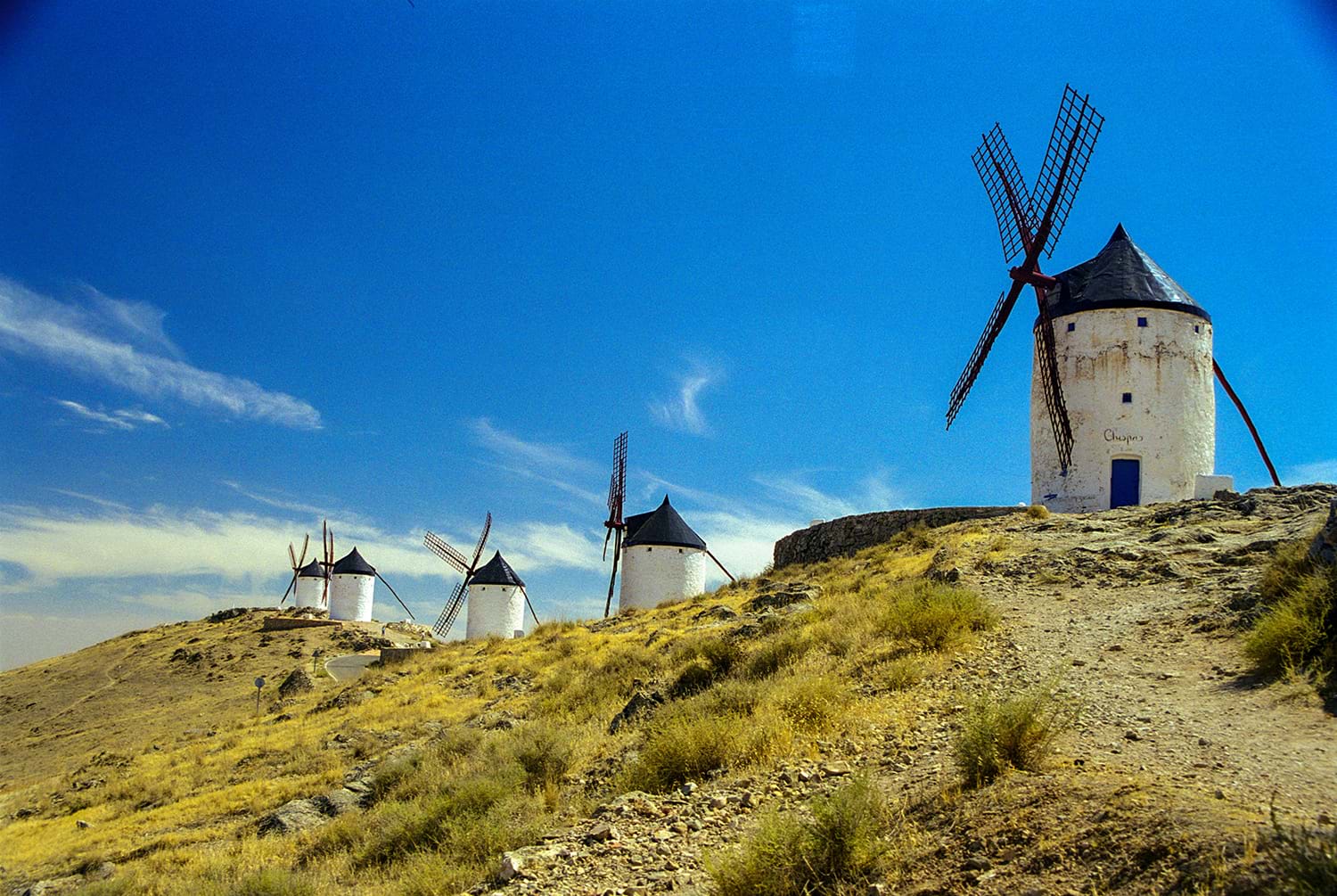 windmills on hill