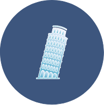 Leaning tower of pisa icon