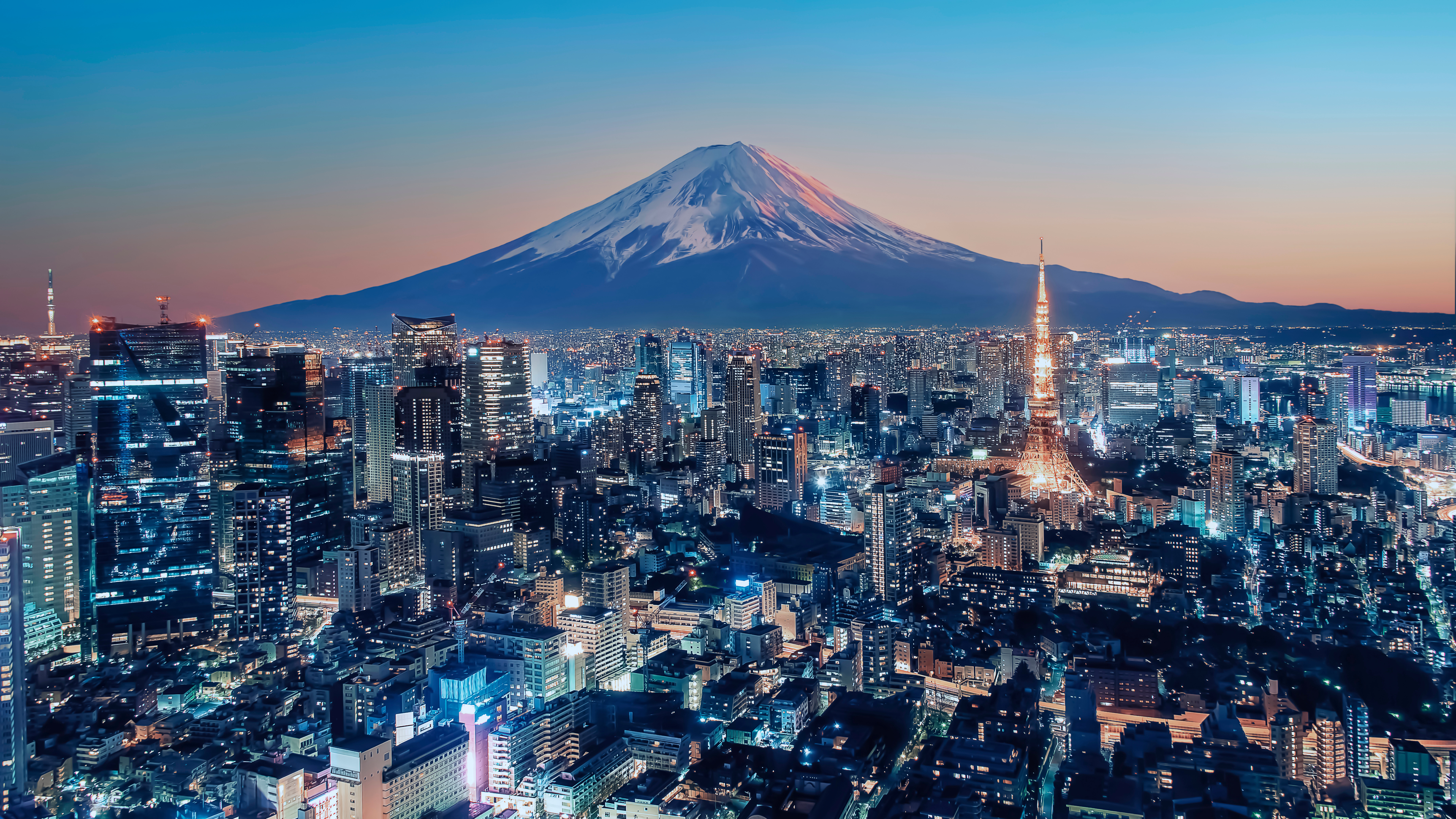 Tokyo skyline at night