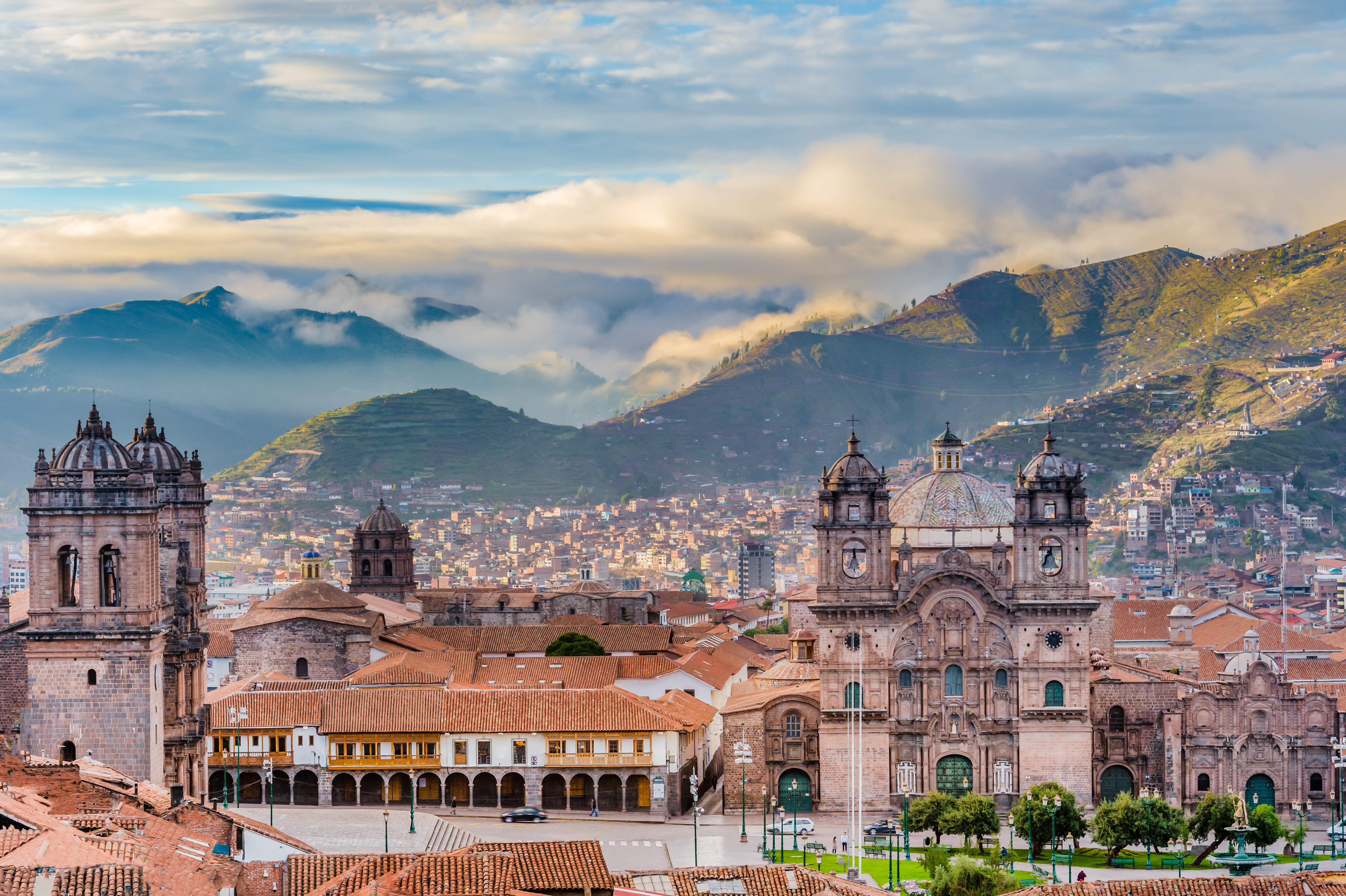 Panoramic view of Cusco, Peru