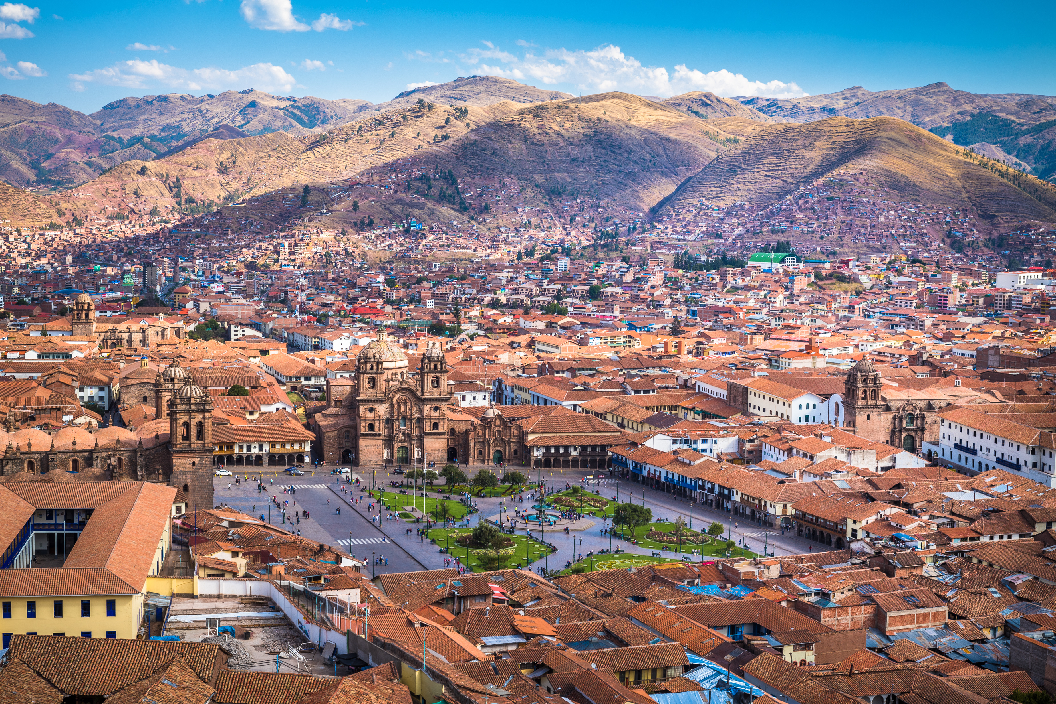 View of historic center Cusco, Peru