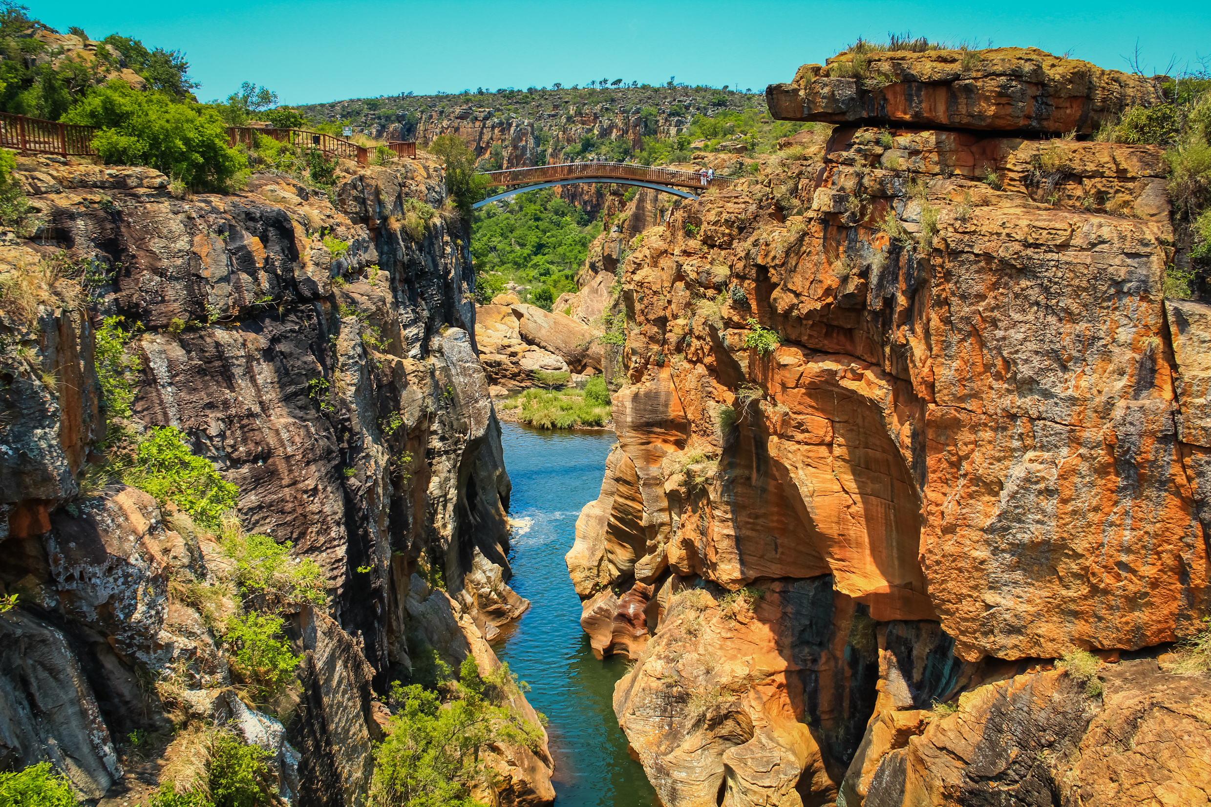 Bridge over canyon at Blyde River, South Africa