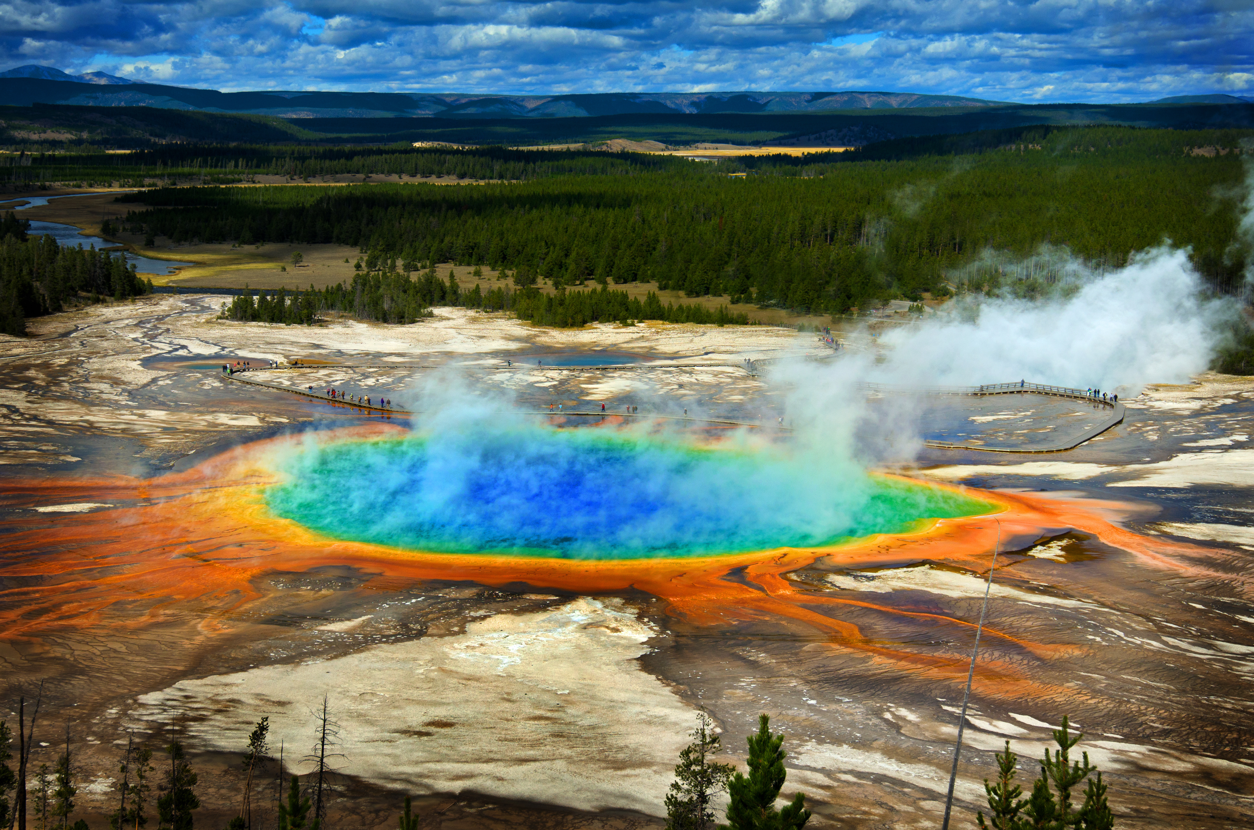 Grand Prismatic Pool at Yellowstone