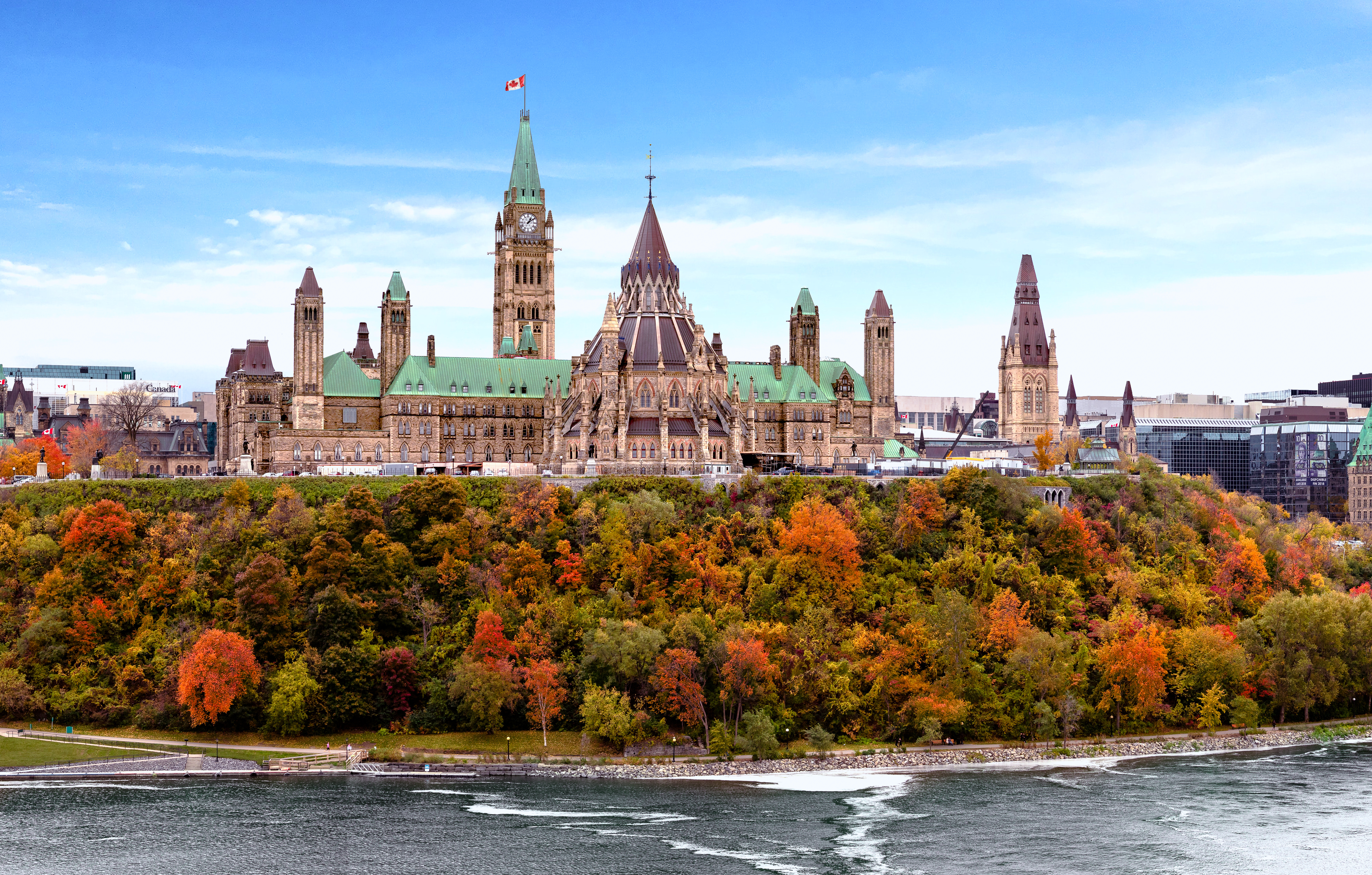 Parliament Hill in fall, Ottawa, Ontario