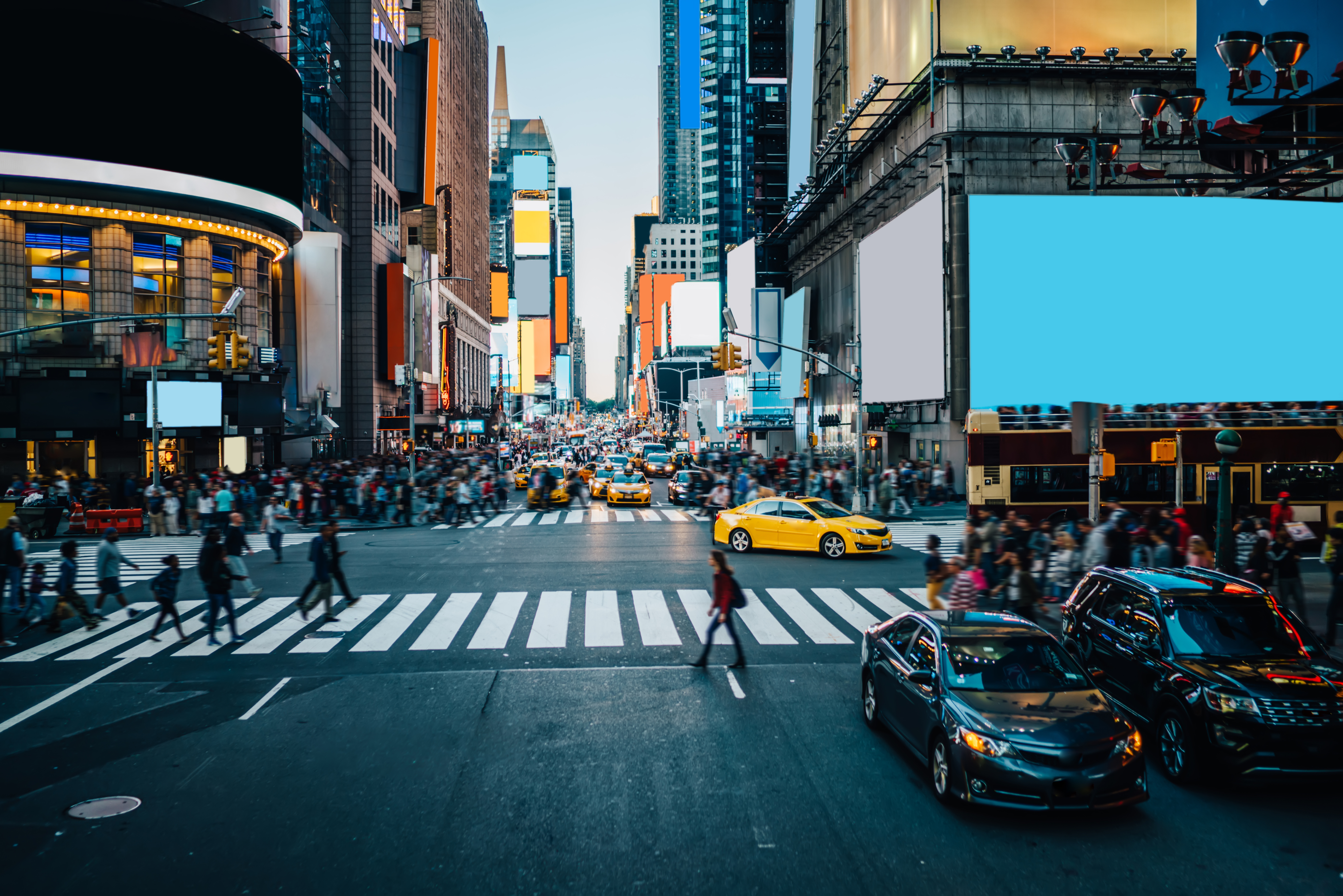 Busy intersection at Times Square