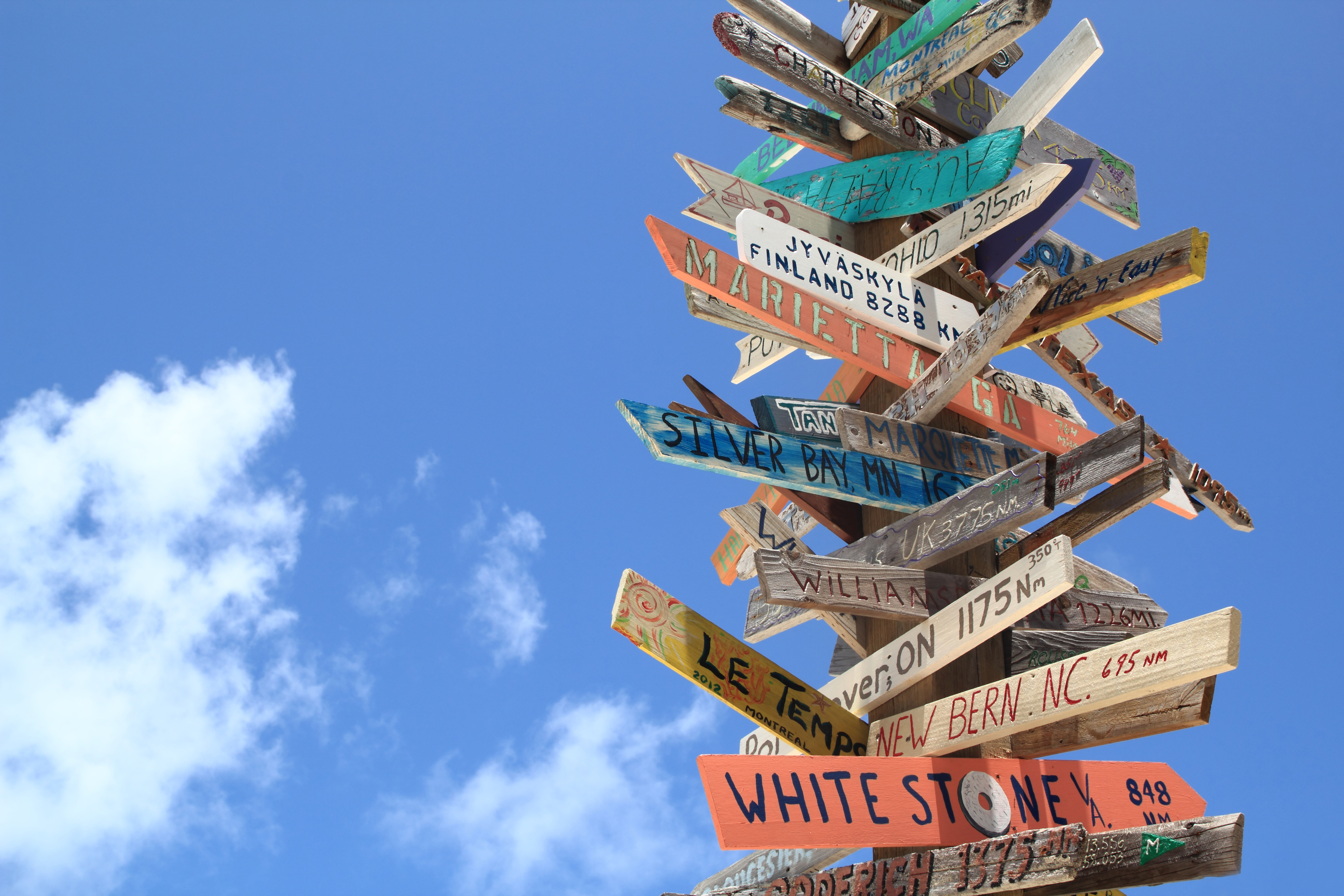 travel sign stocking, Exuma, Bahamas