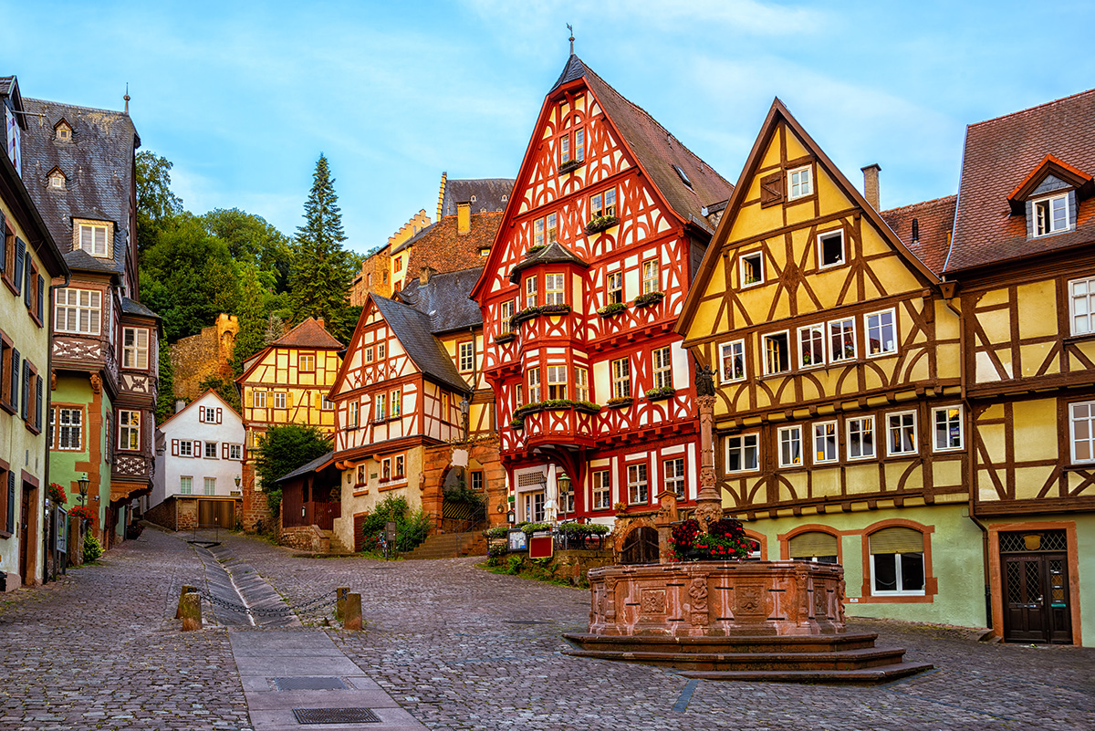 medieval old town Bavaria, Germany