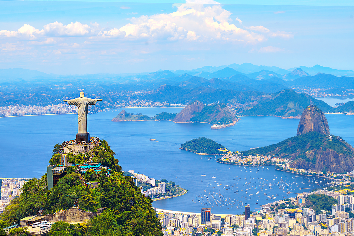 aerial view of Rio de Janeiro