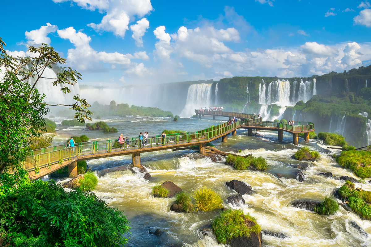 view of Iguazu Falls
