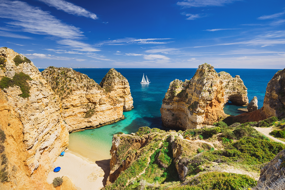 Beautiful bay near Lagos, Portugal