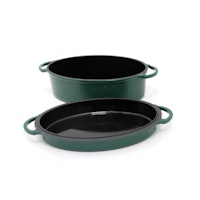 Oval Enamelled Cast Iron Dutch Oven (5.2L)