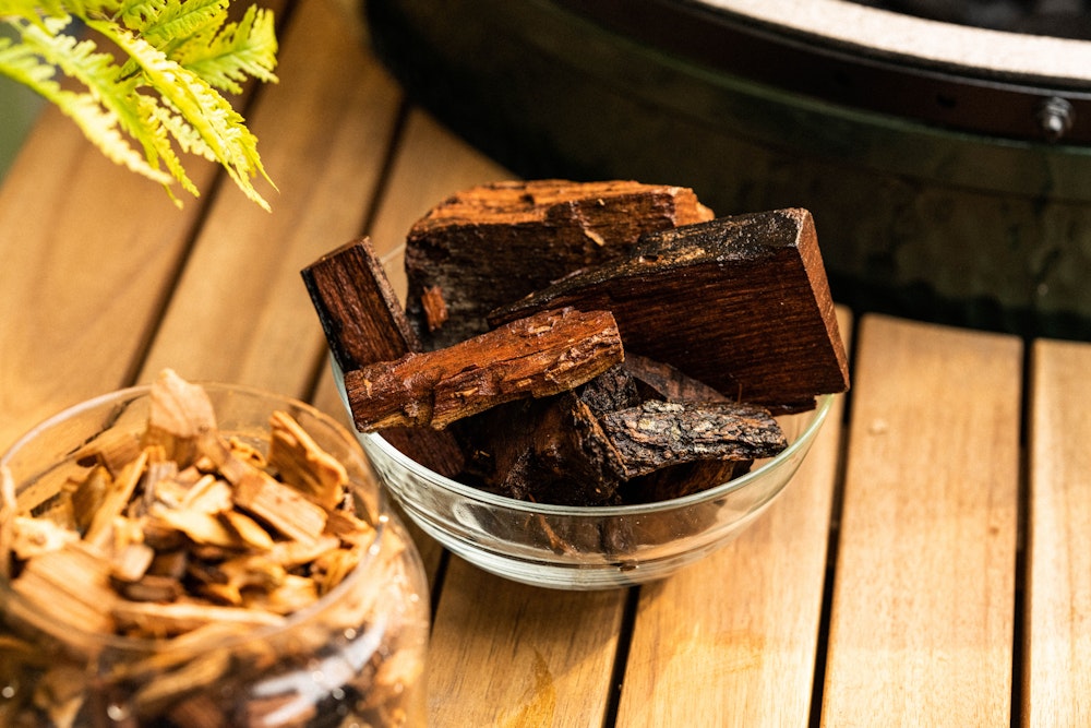 Pre-soak your woodchunks and woodchips for a longer-lasting and more even burn