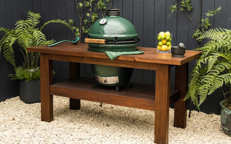 Premium Royal Mahogany Table for Large and XL Big Green Egg