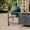 XL Big Green Egg in a Modular Nest and Acacia Expansion Cabinet