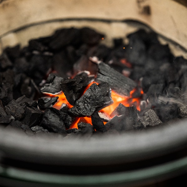 It's easy to light the EGG; just place a firestarter in the centre of your charcoals and wait!