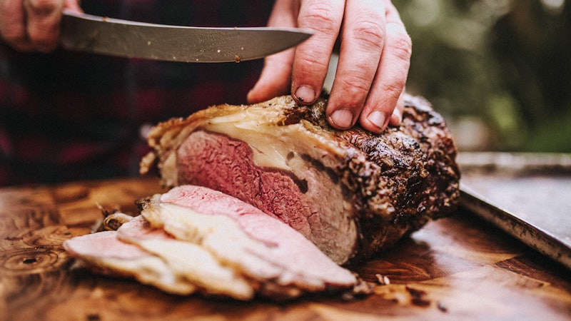 Tender and flavoursome sirloin of beef, roasted on the Big Green Egg