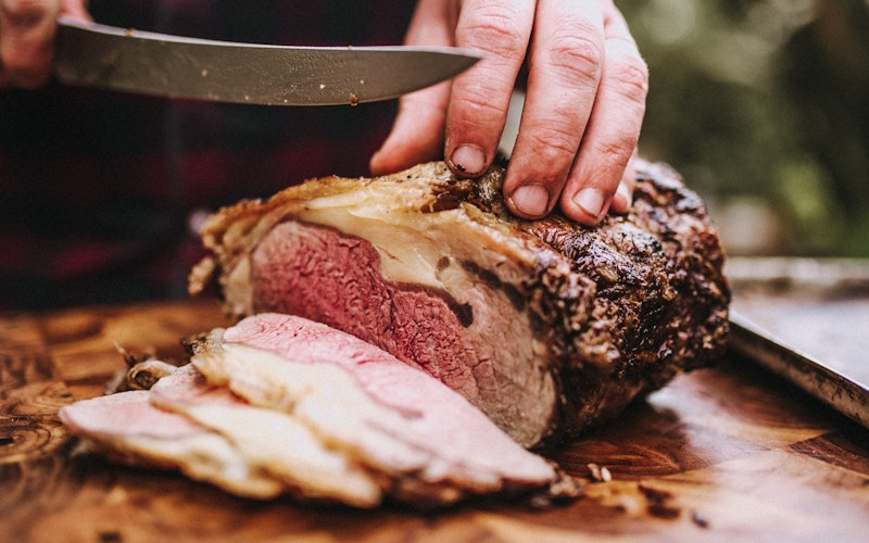 Tender and flavoursome sirloin of beef, roasted on the Big Green Egg