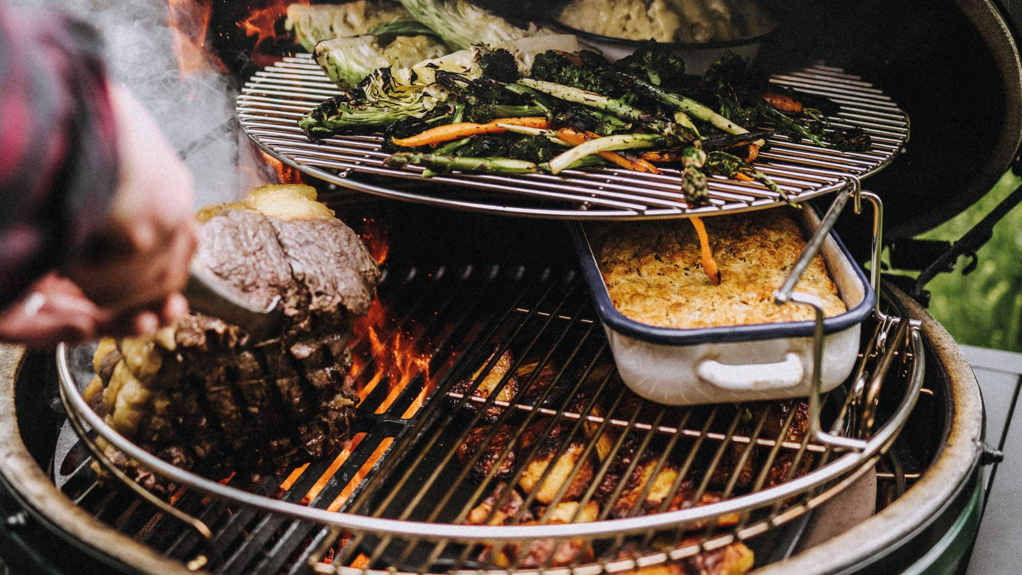 searing the sirloin