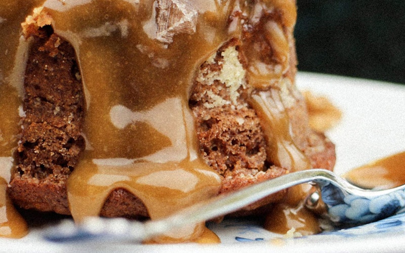 Sweet smoked Sticky Toffee Pudding
