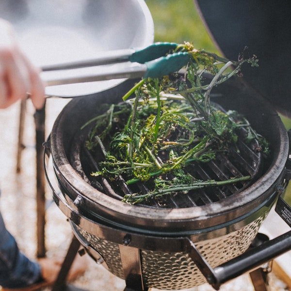 Grilling vegetables